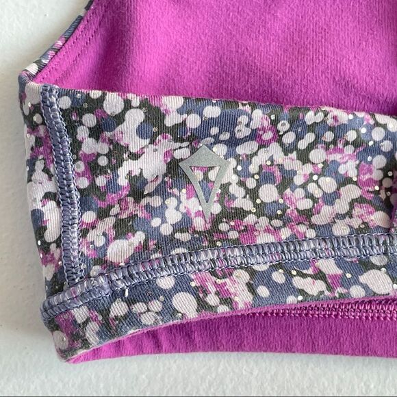 Ivivva By Lululemon Rhythmic Complete Focus Reversible Sports Bra Size 10 - Picture 9 of 9